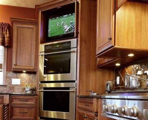 Small Flat Screen Tv Kitchen Cool Small Kitchens With Tv The
