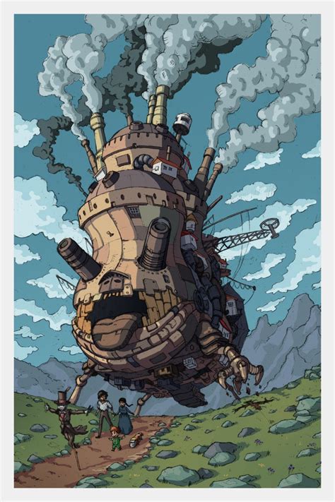 Howls Moving Castle By Artbygiuseppe Studio Ghibli Art Ghibli