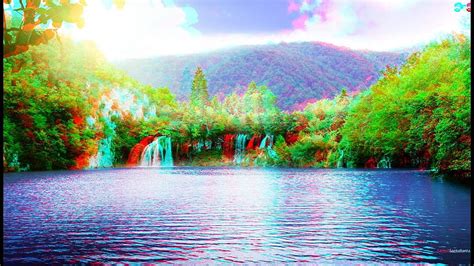 3840x2160px 4k Free Download Waterfalls 3d In Color Concave Red