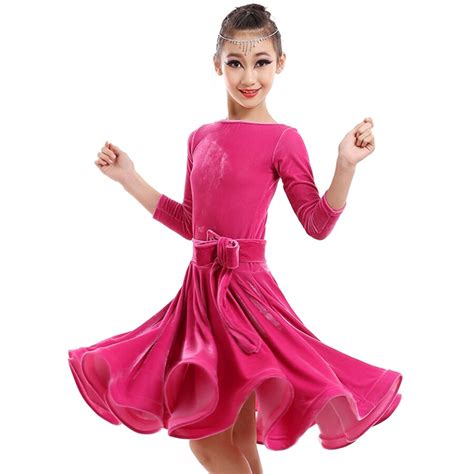 Buy 2018 Ballroom Dance Dresses Kids 2pcsdressbelt