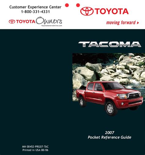 2007 Toyota Tacoma Owners Manual Pdf