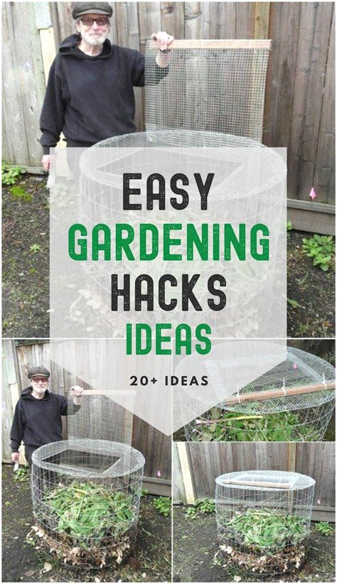 Easy Gardening Hacks And Diy Ideas Gardening Tips Garden Hacks Diy