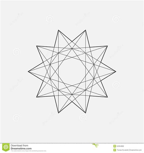 Geometric Element Star Shape Stock Vector Illustration Of Geometric