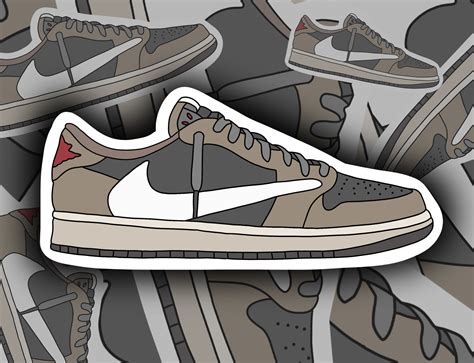 Nike Jordan 1 Retro Low Og Sp Travis Scott Sneaker Vinyl Etsy Uk