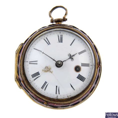 Lot266 An Early 18th Century Open Face Pocket Watch By Thomas