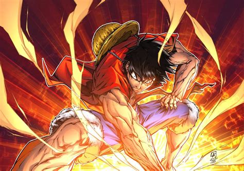 Monkey D Luffy By Luis Figueiredo One Piece Drawing One Piece Manga