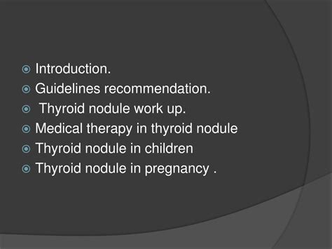 Ppt Management Of Thyroid Nodule Powerpoint Presentation Free