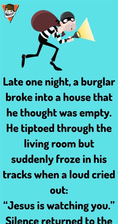 A Burglar Broke Into House Jokes Diary