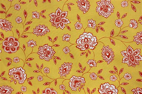 Yellow Floral Fabric 591
