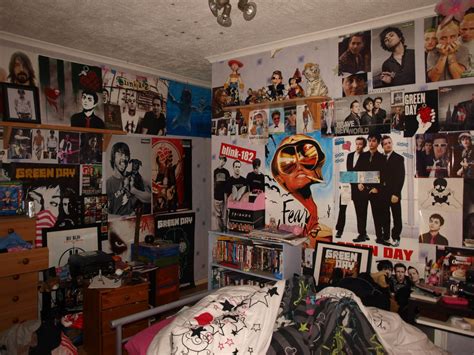 Photography And Posters On Teenagers Bedroom Walls