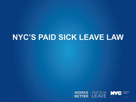 Ppt Nycs Paid Sick Leave Law Powerpoint Presentation Free Download
