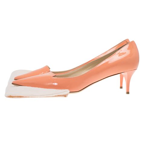 Jimmy Choo Peach Patent Allure Pumps Size 39 Buy And Sell Lc