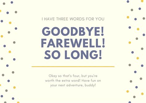 Printable Card For Employee Leaving Printable Cards