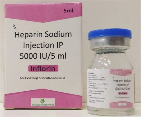 Liquid Heparin Sodium Injection 5ml At Best Price In Surat Slogen Biotech