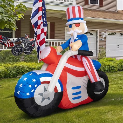 Amazon.com: BLOWOUT FUN 4th of July Decorations 6 FT Inflatable Uncle