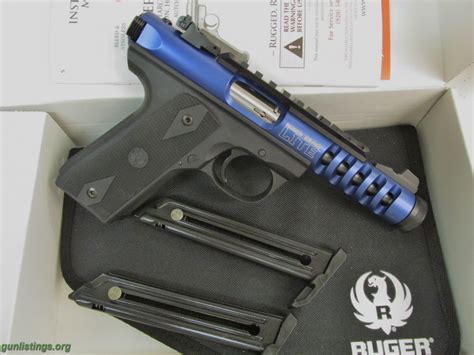 Pistols Ruger 3908 2245 Lite 22 Lr 44 Blue Anodize
