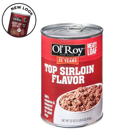 Ol Roy Meaty Loaf Top Sirloin Flavor Wet Dog Food 22 Oz