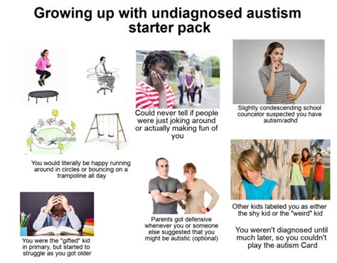 Growing Up With Undiagnosed Autism Starter Pack Rstarterpacks