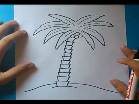 Como Dibujar Una Palmera Paso A Paso 2 How To Draw A Palm Tree 2