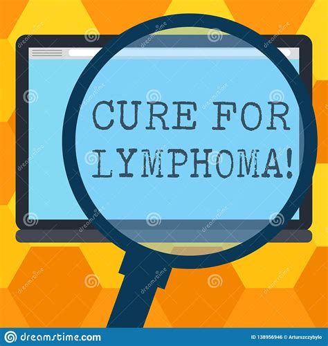 Handwriting Text Writing Cure For Lymphoma Concept Meaning Restore