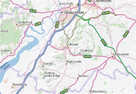 MICHELIN Stroud map - ViaMichelin