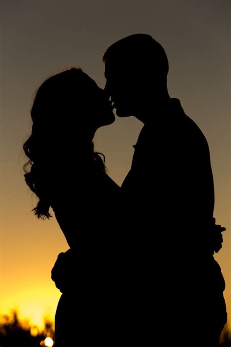 Engagement Silhouette Love Romance Passion Love Photos Silhouette