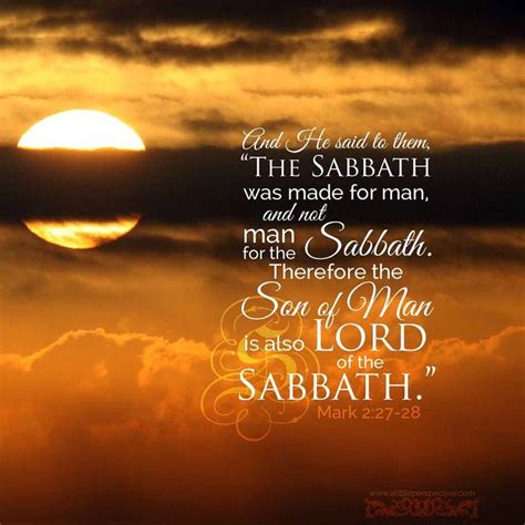 I Hope That If You Observe The Sabbath Today That You Have A Great