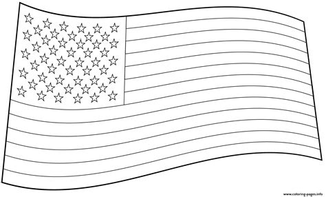 Red represents courage, endurance, and bloodshed. Usa Flag Coloring Pages Printable