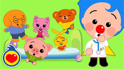 Five Little Friends Jumping On The Bed ♫ Nursery Rhymes And Kids Songs