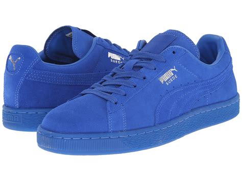 puma the suede classic iced in blue for men lyst