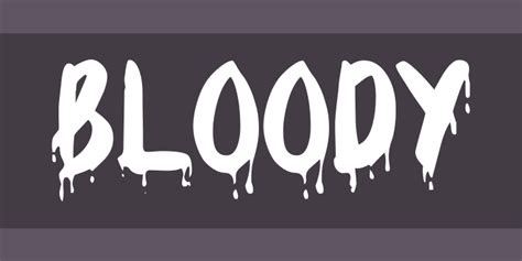 Bloody Font Free By James Fordyce Font Squirrel