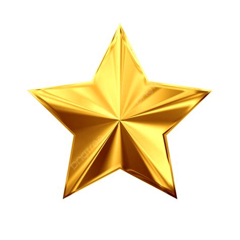 Golden Star 3d Images Golden Star 3d Rendering Star Gold 3d Png
