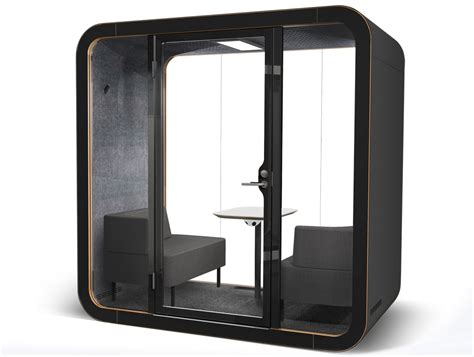 Framery Q Acoustic Closed Meeting Pod In Black Acoustic Laminated
