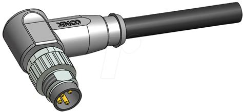 Sal8 Rsw45 Sal M8 X 1 4 Pin 5 M Cable Plug Angled At Reichelt