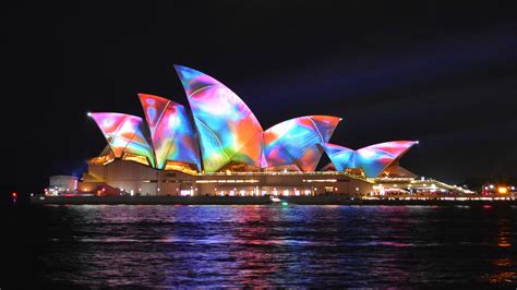 Sydney Opera House Vivid Festival 2017 Australia Hd Wallpaper