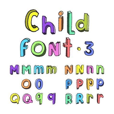 Premium Vector Kids Colorful Alphabet