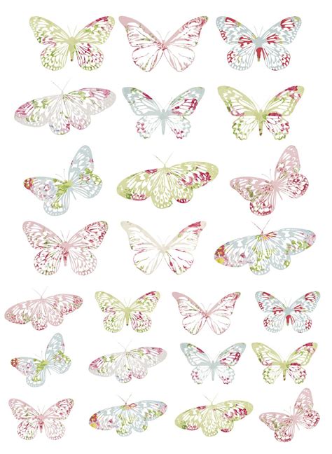 Vintage Butterflies Printable Labels Printable Paper Free Printables