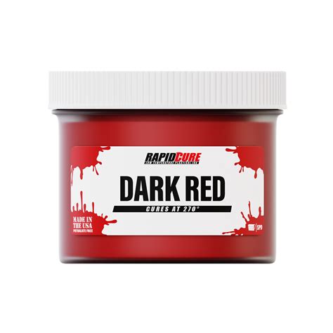 Rapid Cure Dark Red Screen Printing Plastisol Ink Screen Print Direct