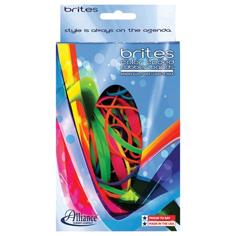 Alliance Brites Pic Pac Rubber Bands Assorted Sizescolors 15 Oz