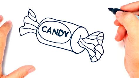 how to draw a candy candy easy draw tutorial youtube