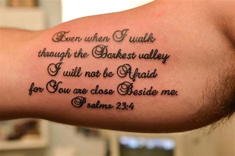 Psalm Script At The Illustrator Tattoo In Dallas Ga Tattoo Quotes