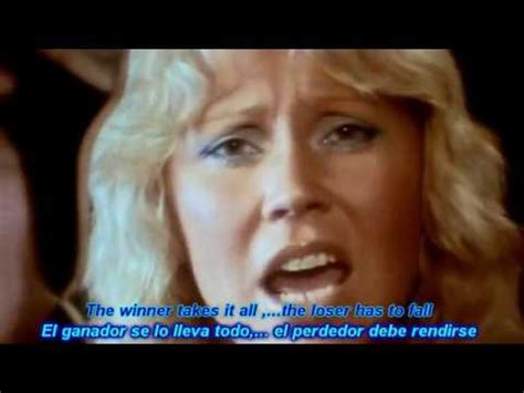 The loser has to fall. ABBA The Winner Takes It All HD Lyrics (Sub-Español Ingles ...