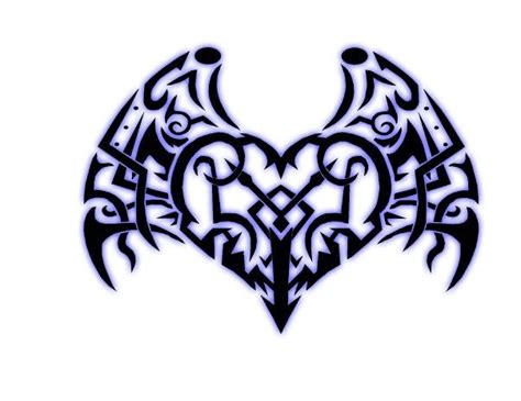 Dragon Heart Tribal V3 By Kuroakai On Deviantart Dragon Heart Heart With Wings Tattoo Heart