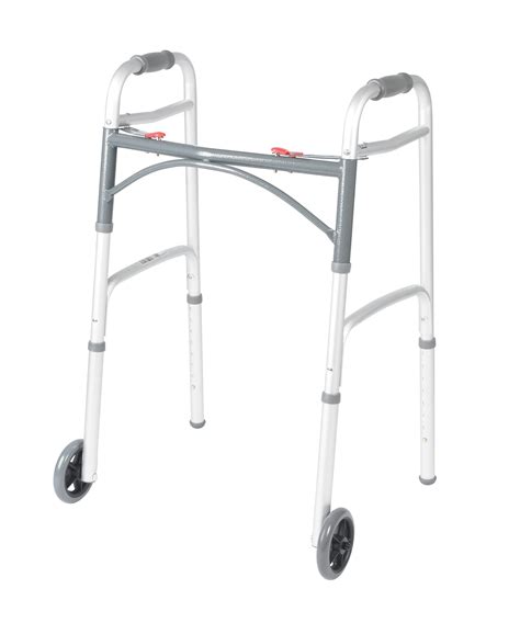 Drive Medical Preservetech Deluxe Two Button Folding Walker With 5
