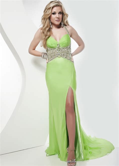 Gallery For Neon Green Mermaid Prom Dresses