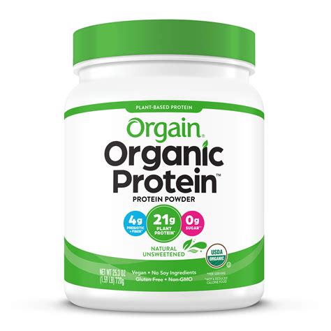 Orgain Organic Protein Powder Natural Unsweetened 21g Protein 159