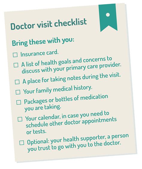 4 Be Prepared For Your First Visit To Your New Primary Care Provider