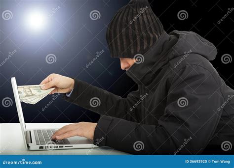 Hacker Stealing Data Royalty Free Stock Photo 47666973
