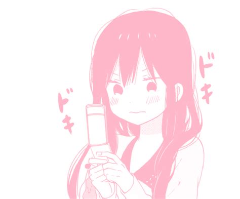 Aesthetic Blushing Anime Girl