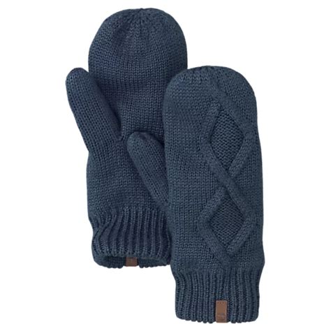 Womens Fleece Lined Cable Knit Mittens Timberland Us Store